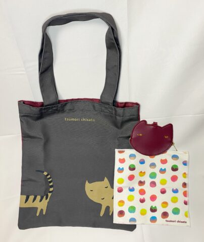 【フラゲレビュー】大人のおしゃれ手帖 2025年2月号《特別付録》tsumori chisato(ツモリチサト)トートバッグ・ポーチ・ハンカチ ネコづくし豪華3点セット